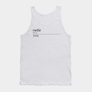 Cutie You Design Tank Top